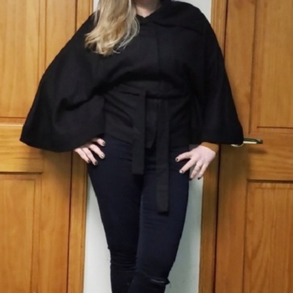 Free People Belted Cape Coat - Picture 4 of 6
